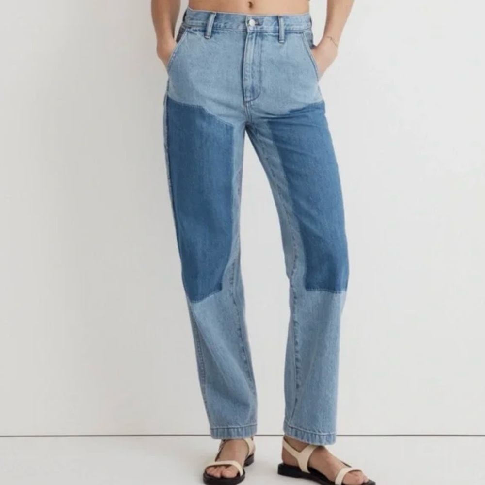 Two-Tone Blue Women's Jeans